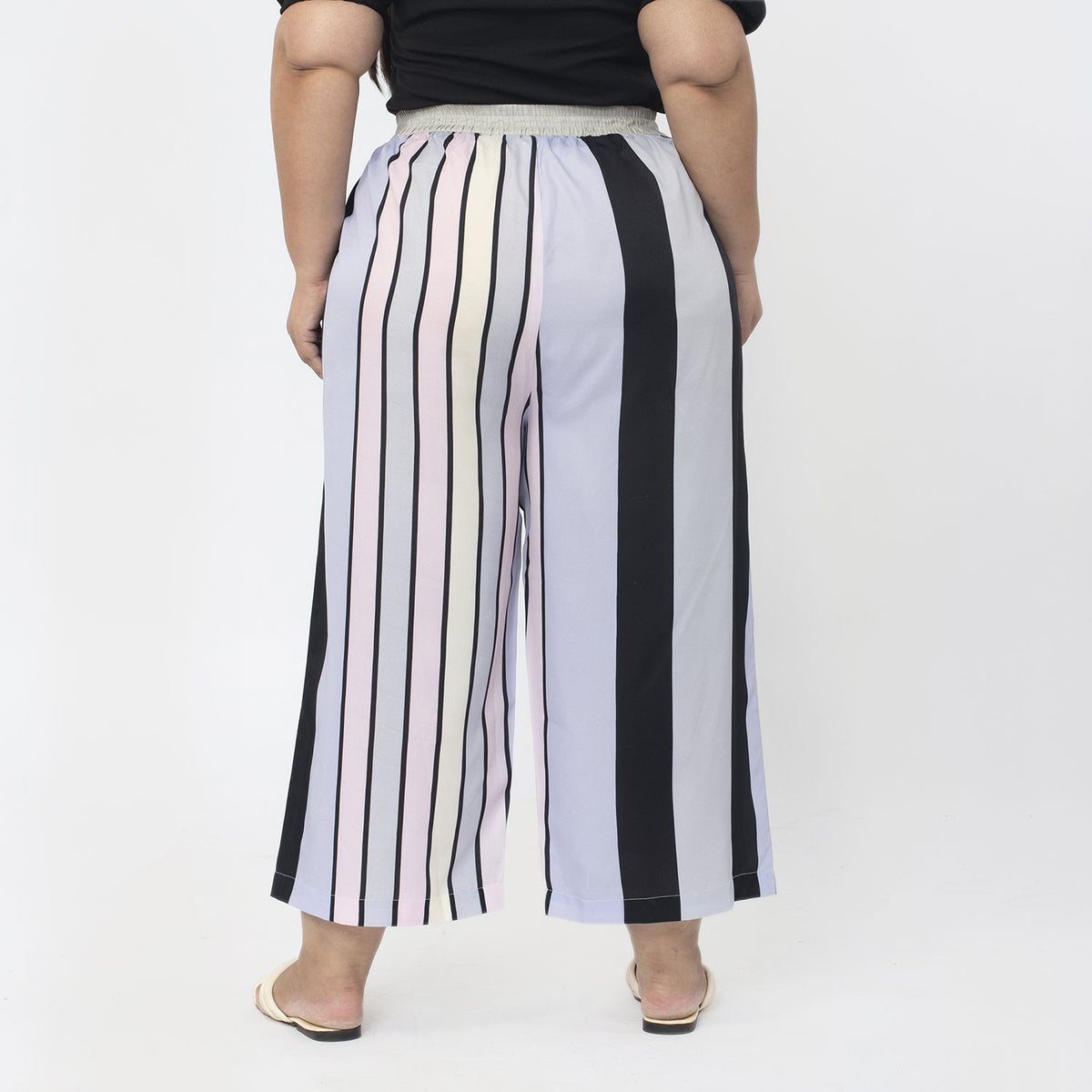 TAMSY Wide Leg Palazzo With Elasticated Waist V32514301 2