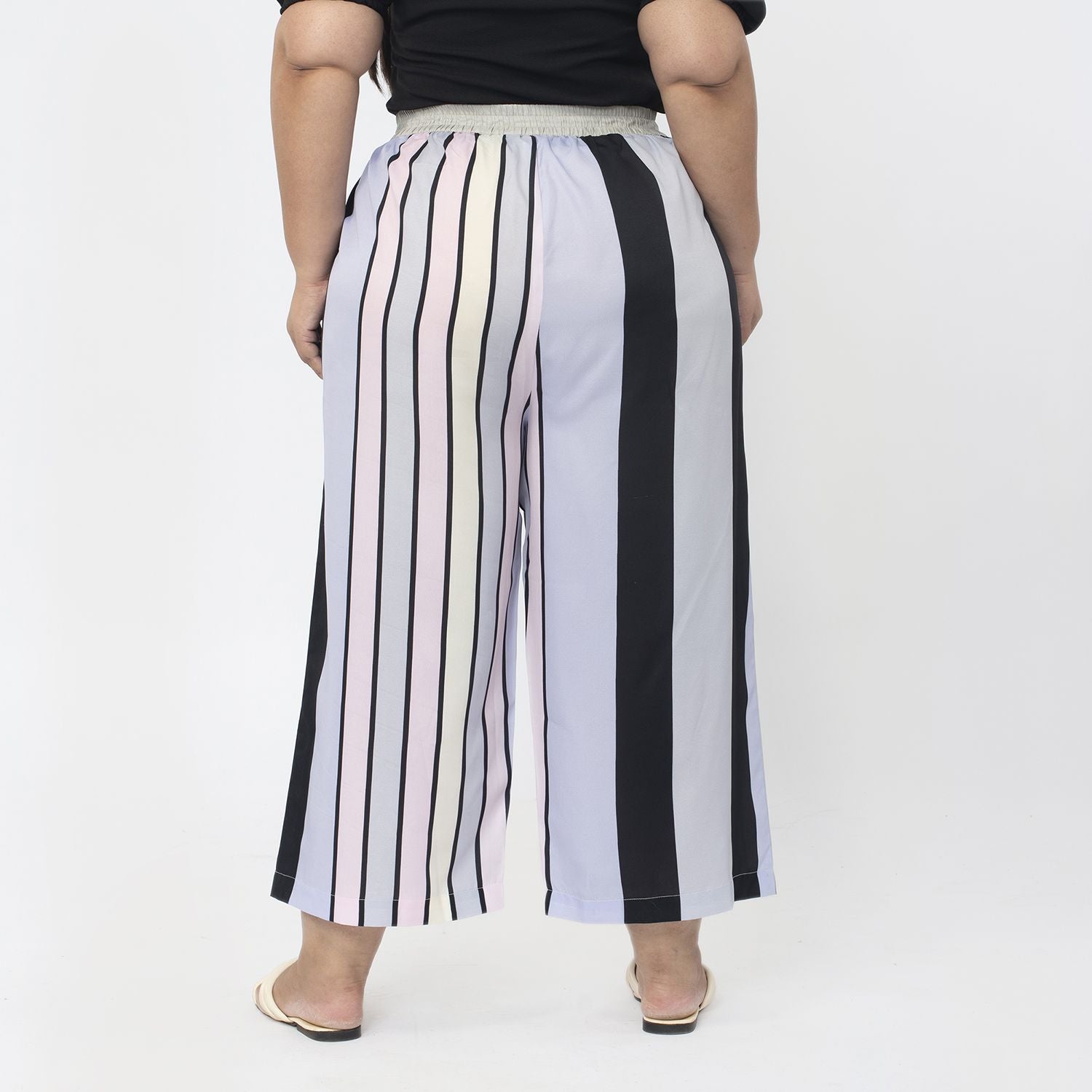 TAMSY Wide Leg Palazzo With Elasticated Waist V32514301 2
