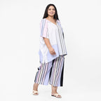Cropped Palazzo (Size M, 12 to 14) - Stripes_7551490_5