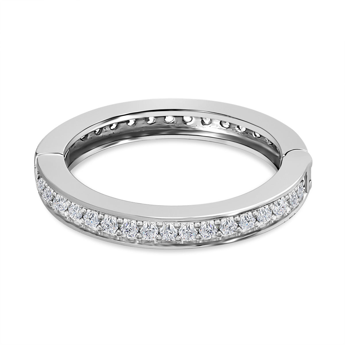 Natural Zircon Ring in Platinum Overlay Sterling Silver 7552584 0