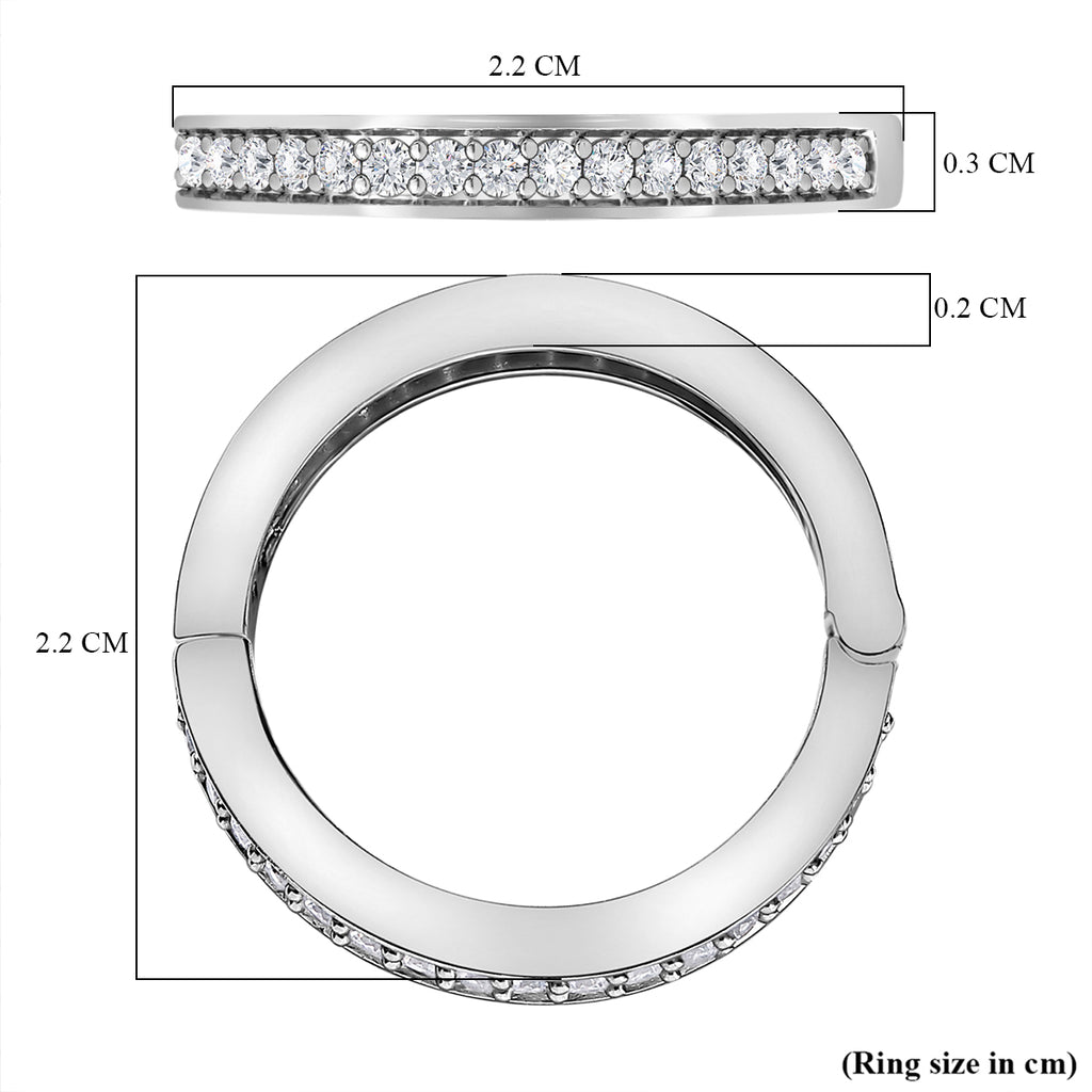 Natural Zircon Ring in Platinum Overlay Sterling Silver_7552584_5