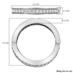 Natural Zircon Ring in Platinum Overlay Sterling Silver_7552584_5