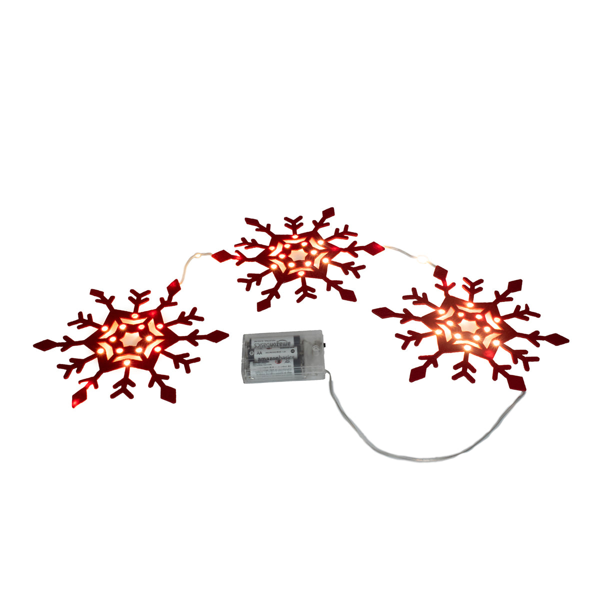 Set of 3 Snowflake Table Decoration V32535155 2