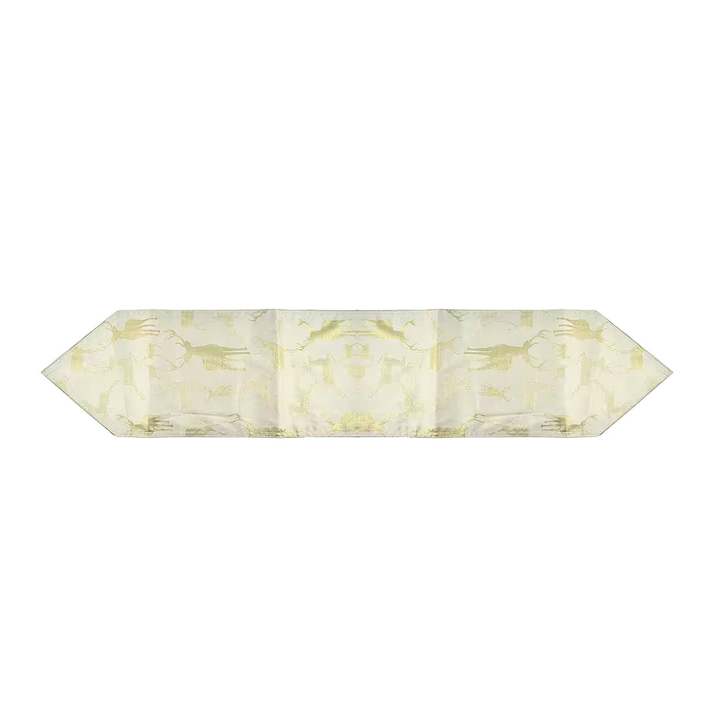 Poinsettia Table Runner (Size 190x31cm) - Gold