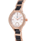 STRADA Japanese Movement Crystal Studded Water Resistant Watch with Alloy Strap and Stainless Steel Back in Rose Gold Tone_7553744_3
