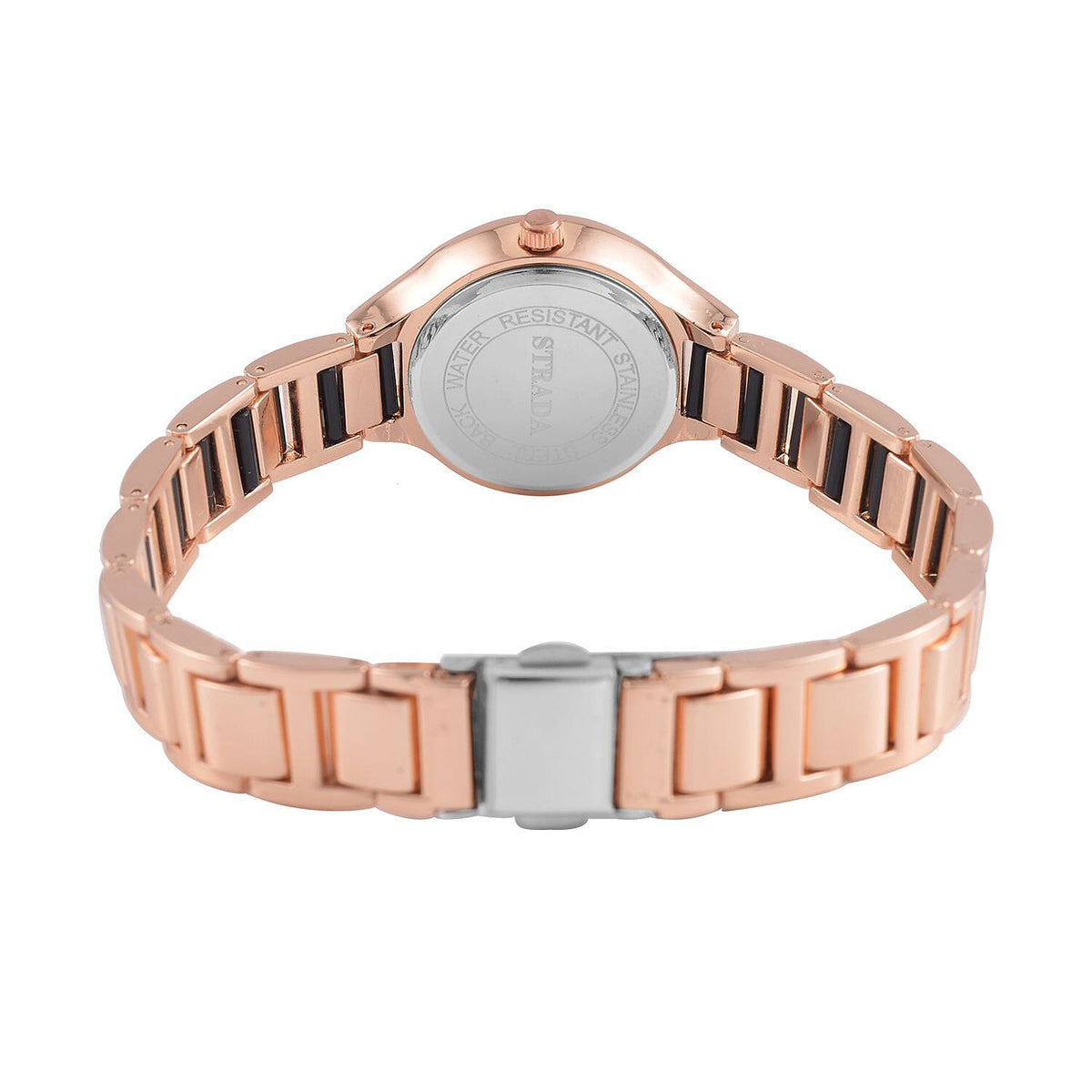 STRADA Japanese Movement Crystal Studded Water Resistant Watch with Alloy Strap and Stainless Steel Back in Rose Gold Tone 7553744 6