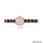 STRADA Japanese Movement Crystal Studded Water Resistant Watch with Alloy Strap and Stainless Steel Back in Rose Gold Tone_7553744_6