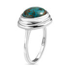 Sierra Nevada Turquoise Solitaire Ring in Platinum Overlay Sterling Silver 4.83 Ct._7556195_3