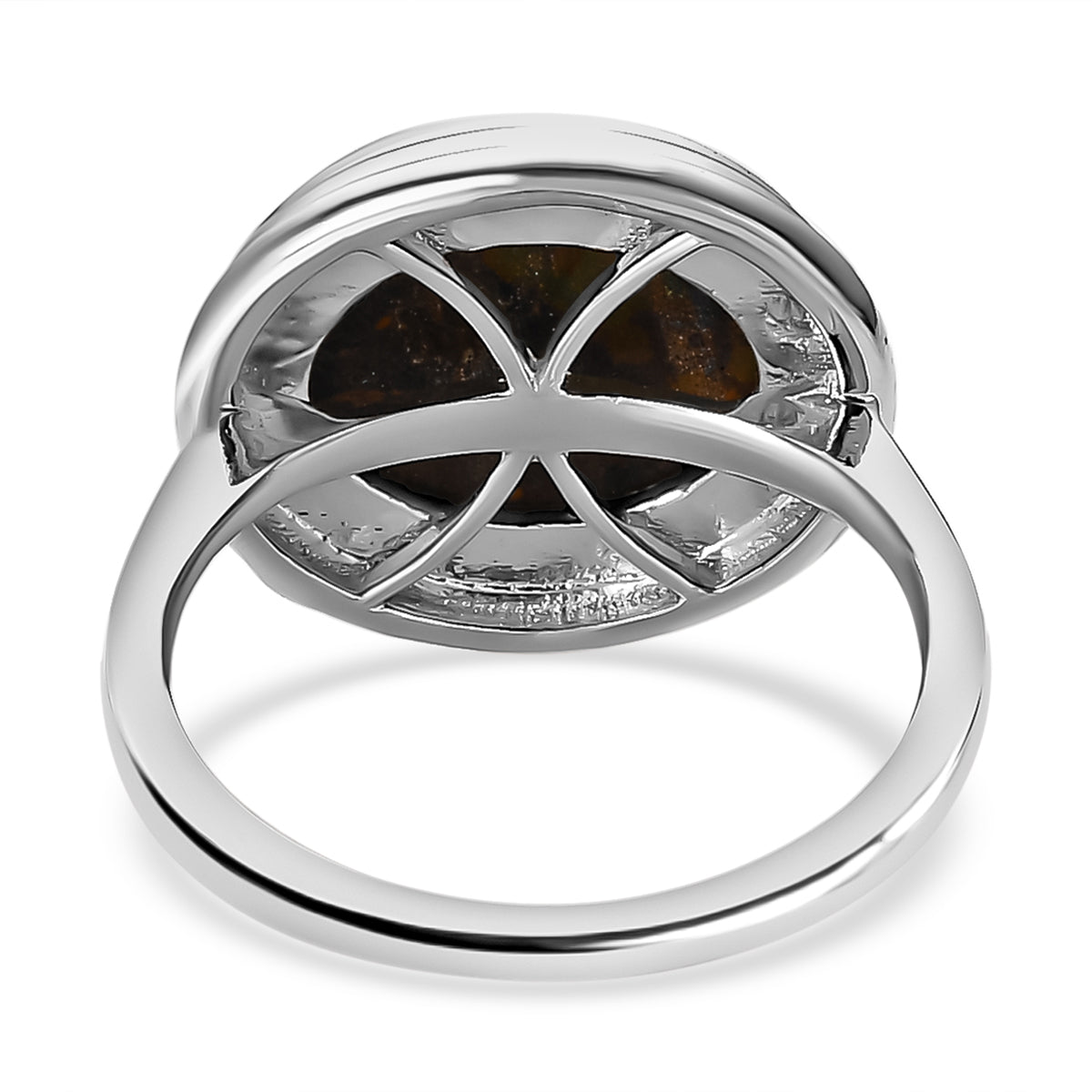 Sierra Nevada Turquoise Solitaire Ring in Platinum Overlay Sterling Silver 4.83 Ct. V32540292 4