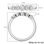 9K White Gold SGL Certified Diamond 5 Stone Band (I3/GH) Ring_7556940_5