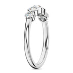 9K White Gold SGL Certified Diamond 5 Stone Band (I3/GH) Ring_7556949_3