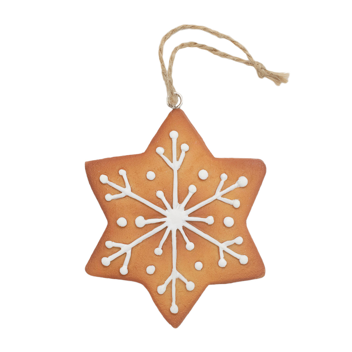 Set of 3 Hanging Gingerbread Christmas Tree Decor Ornaments - Rose Gold (Stars &amp; Bell) V32530529 3