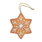 Set of 3 Hanging Gingerbread Christmas Tree Decor Ornaments - Rose Gold (Stars & Bell)_7558185_3