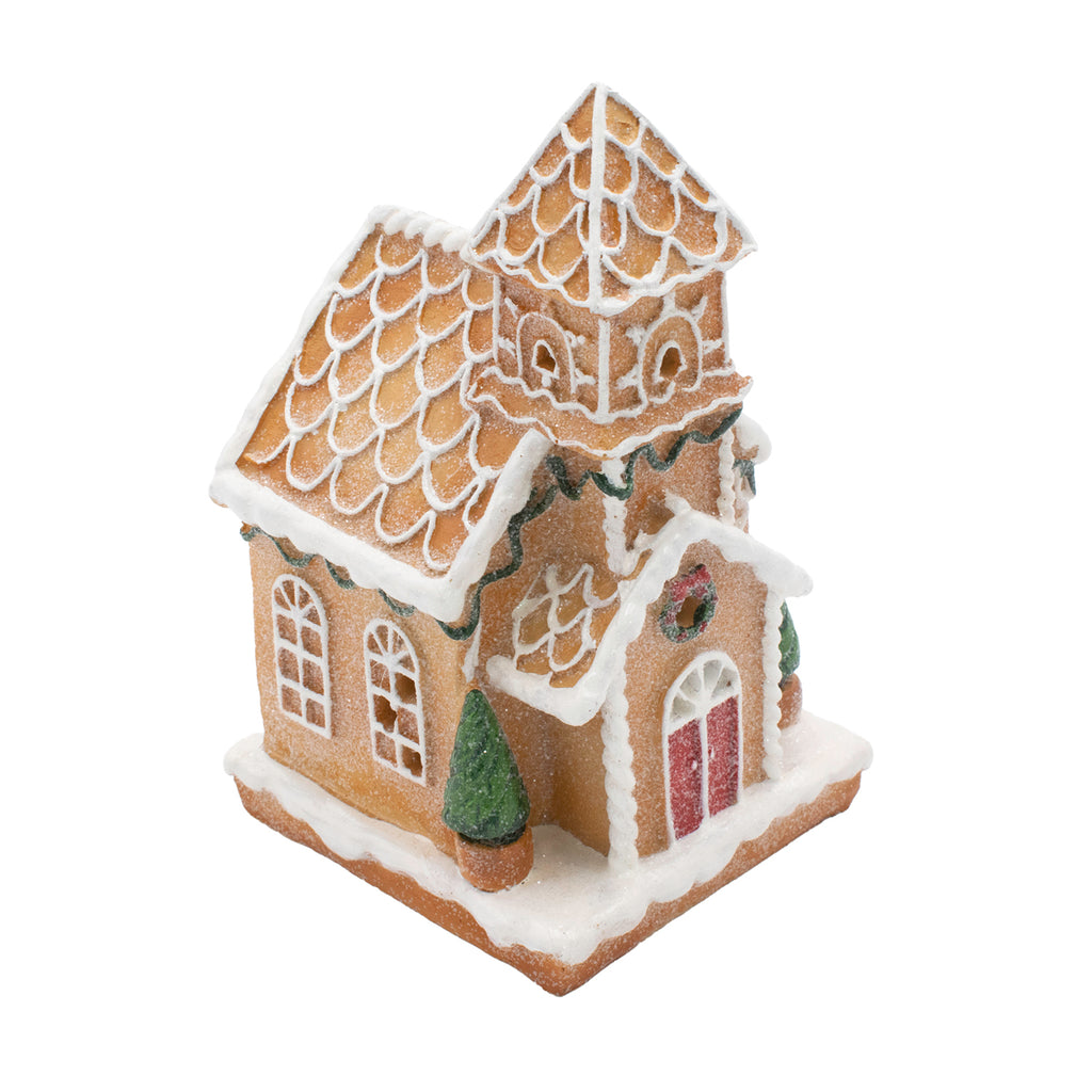 Gingerbread Christmas Church (Size 16x10x9 cm) - Multi_7558191_2