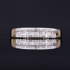 D'Joy - Natural White Diamond Band Ring in 18K Vermeil Yellow Gold Plated Sterling Silver 0.25 Ct_7560091_1
