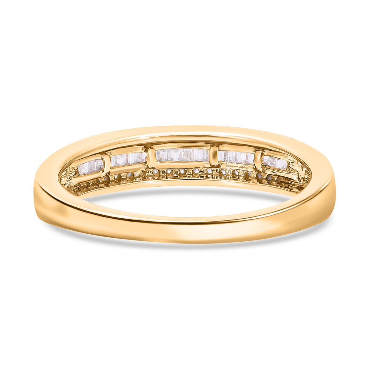 The Ultimate Diamond Wedding Band Ring in 18K Vermeil Yellow Gold Plated Sterling Silver 7560091 4