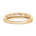 D'Joy - Natural White Diamond Band Ring in 18K Vermeil Yellow Gold Plated Sterling Silver 0.25 Ct_7560091_4