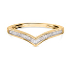 Find Of The Month - 9K Yellow Gold Diamond (G-H) Wishbone Ring 0.20Ct