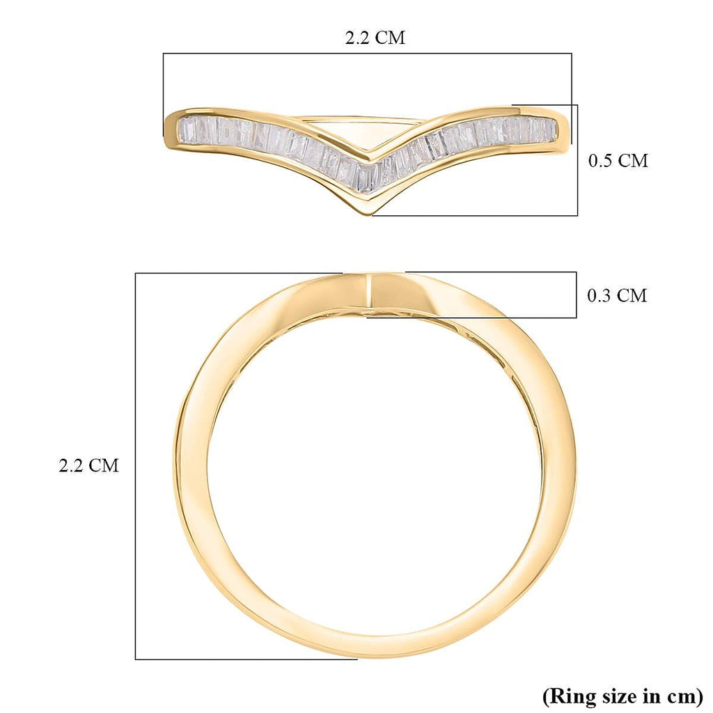 Find Of The Month - 9K Yellow Gold Diamond (G-H) Wishbone Ring 0.20Ct