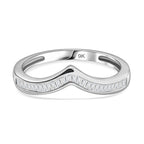 Close Out Deal - SGL Certified 9K White Gold Diamond (I3/GH) Wishbone Ring_7561524