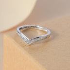 Close Out Deal - SGL Certified 9K White Gold Diamond (I3/GH) Wishbone Ring_7561524_1