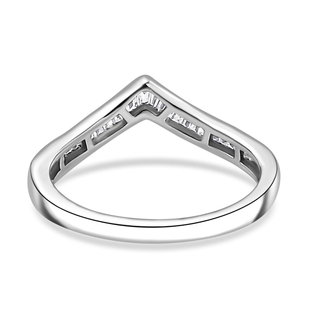 Close Out Deal - SGL Certified 9K White Gold Diamond (I3/GH) Wishbone Ring_7561524_4