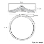 Find Of The Month - 9K White Gold Diamond (G-H) Wishbone Ring 0.20Ct