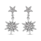 White Austrian Crystal Star Earrings_7561571