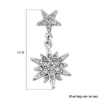 White Austrian Crystal Star Earrings_7561571_4