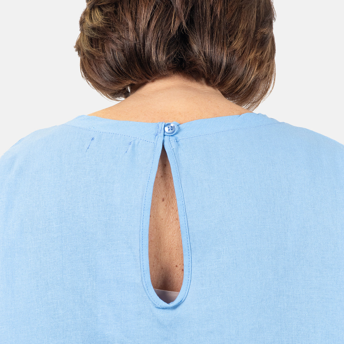 Ladies Crew Neck Linen Top V32565601 4