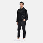 Tamsy Classic Black Velour Shirt (Size S, 8-10)_7567190