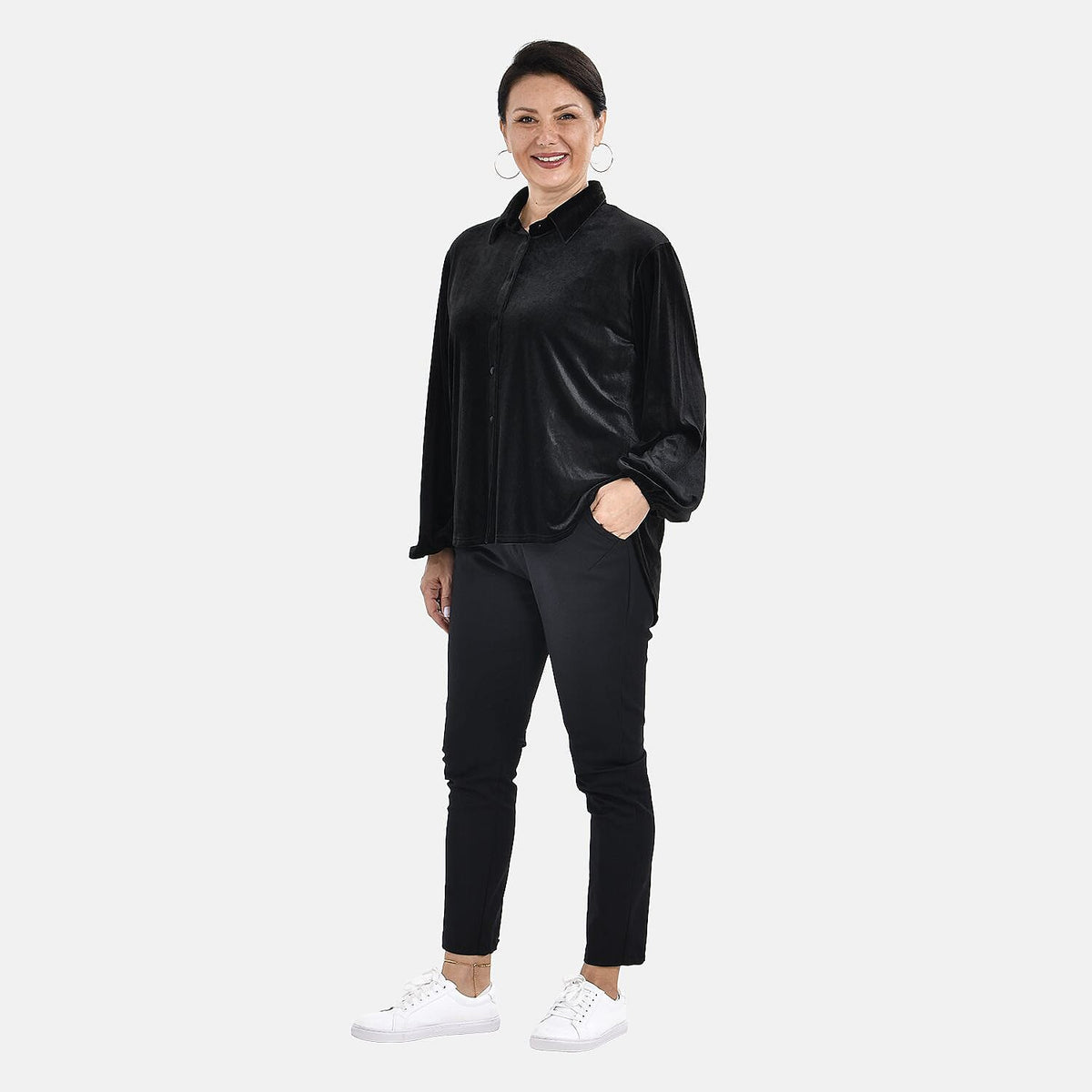 Tamsy Velvet Shirt V32545109 0