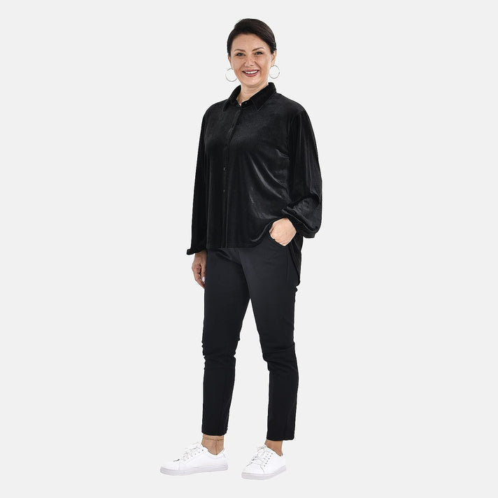 Tamsy Velvet Shirt V32545109 1