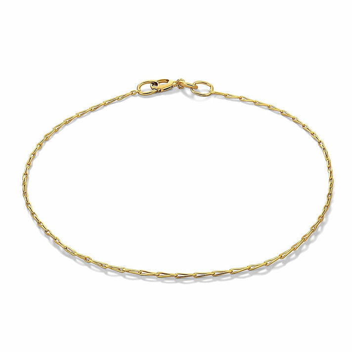 Wheat Shape Bracelet in 9K Yellow Gold 7 Inch 7567434 1