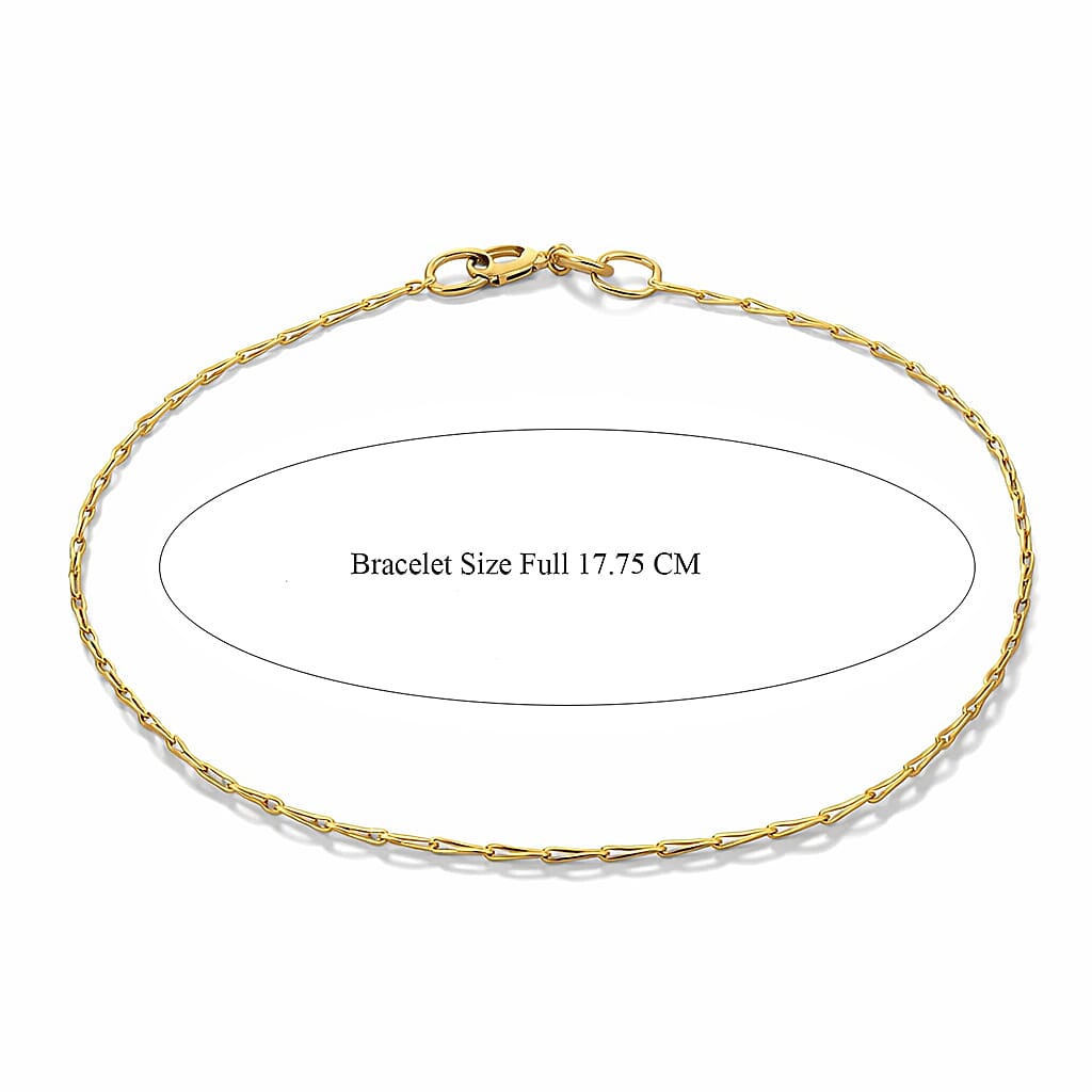 Wheat Shape Bracelet in 9K Yellow Gold 7 Inch 7567434 7