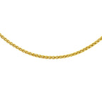 9K Yellow Gold Spiga Chain With Spring Ring Clasp (Size - 18)_7570397