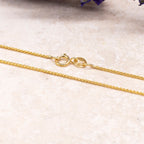 9K Yellow Gold Spiga Chain With Spring Ring Clasp (Size - 18)_7570397_4