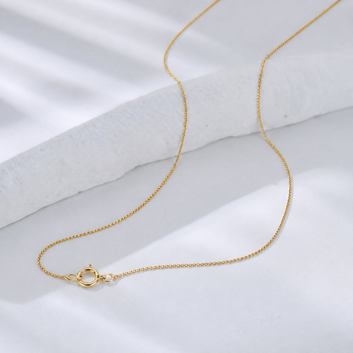 Diamond Cut Adjustable Curb Chain 16 Inch to 18 Inch in 14K Yellow Gold 7570398 2
