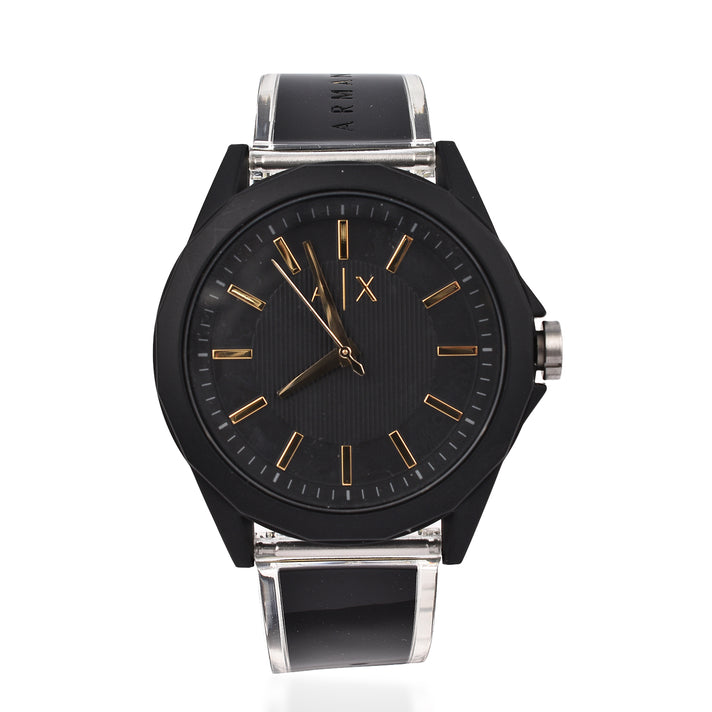 Closeout Deal - ARMANI EXCHANGE Gold Tone 3 Hand Analogue 50 ATM Water Resistant Watch -Black 7571409 1