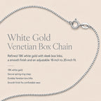 18K White Gold Venetian Box Chain With Spring Ring Clasp (Adjustable Size - 18/20)_7572000_6