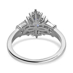 D'Joy Tanzanite & Natural Zircon Ring in Platinum Overlay Sterling Silver 1.02 Ct._7572024_4