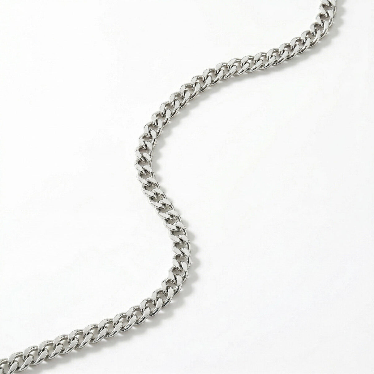 ILIANA 18K White Gold Diamond Cut Adjustable Curb Chain 18 Inch to 20 Inch 7573431 3