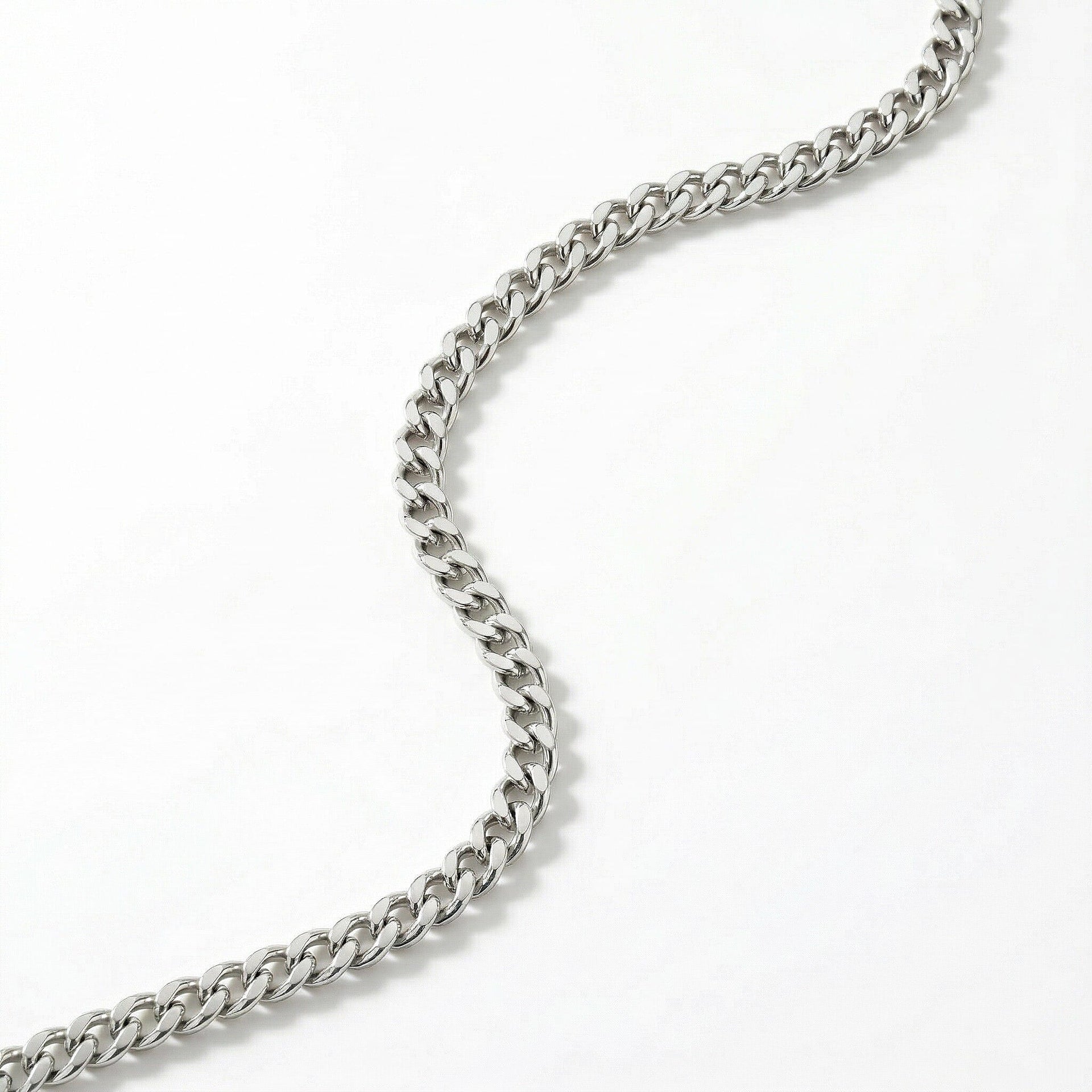 ILIANA 18K White Gold Diamond Cut Adjustable Curb Chain 18 Inch to 20 Inch 7573431 3