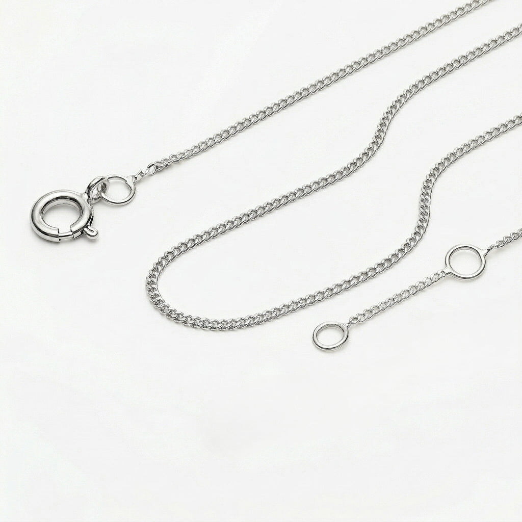 18K W Gold  Chain (Size - 20),  Gold Wt. 1.2 Gms
