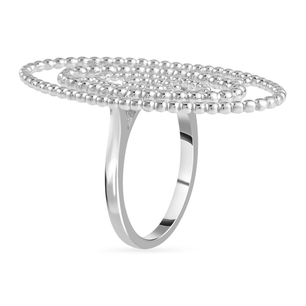 Lucy Q Bubble Drip Collection - Rhodium Overlay Sterling Silver Ring_7574575_3