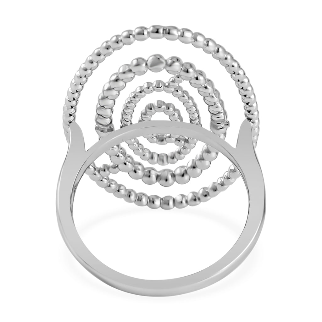 Lucy Q Bubble Drip Collection - Rhodium Overlay Sterling Silver Ring_7574575_4