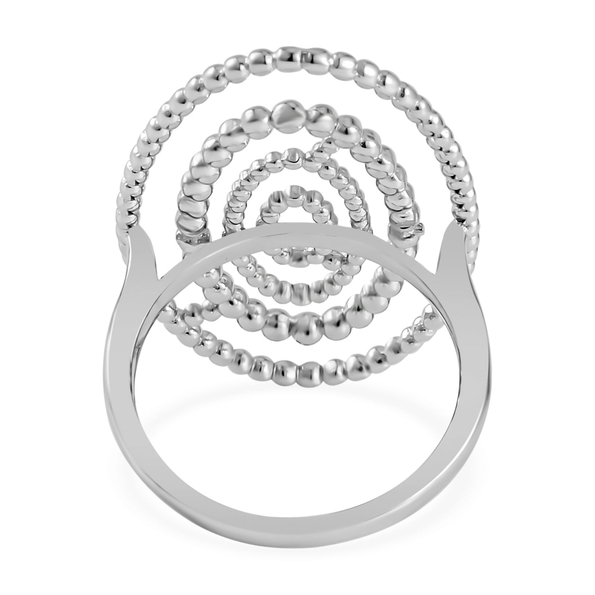 Lucy Q Bubble Drip Collection - Rhodium Overlay Sterling Silver Ring 7574575 4