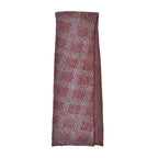 Closeout Deal - Stylish Knitted Scarf (One Size, 172x31 cm) - Burgundy & Light Grey_7575557_3