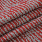 Closeout Deal - Stylish Knitted Scarf (One Size, 172x31 cm) - Burgundy & Light Grey_7575557_6
