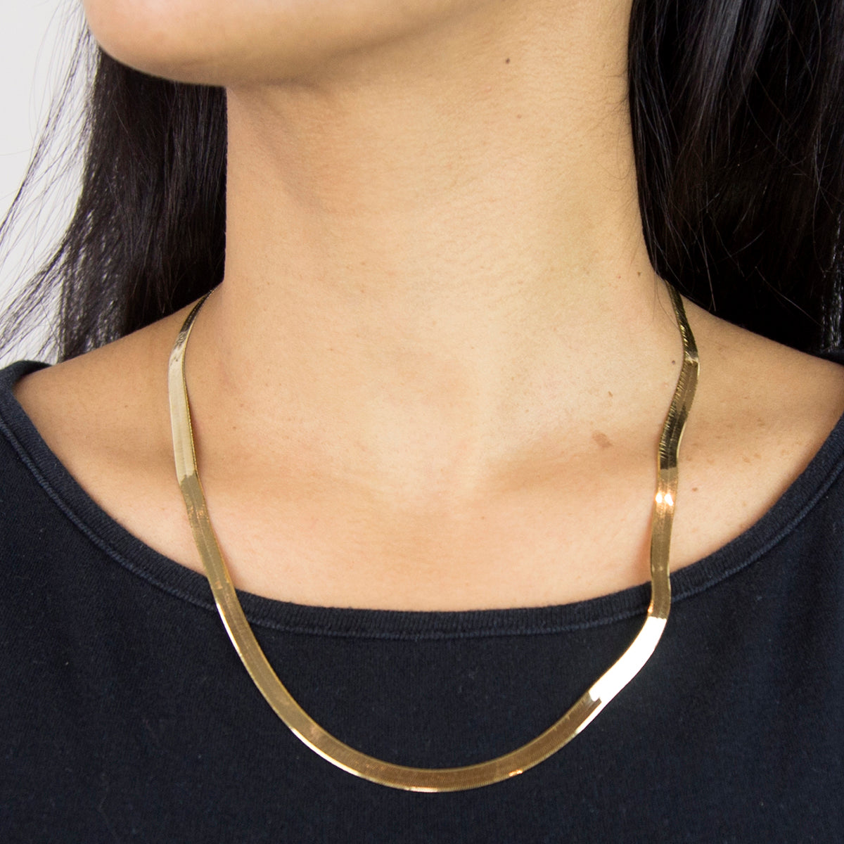 Herringbone Chain 20 Inch in 9K Yellow Gold 7575569 4
